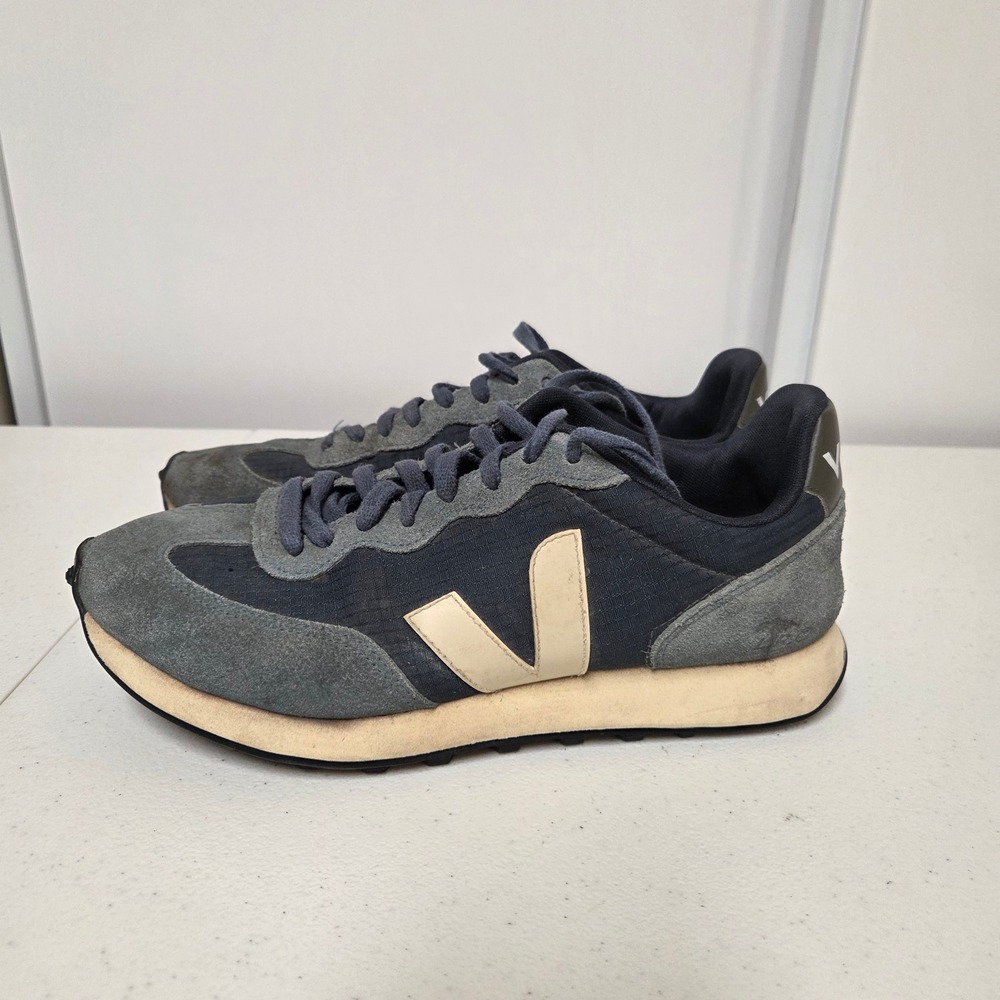 Veja Rio Branco Alveomesh Sneakers Nautical Oxford Grey Mens 8 Womens 10 EUR 41
